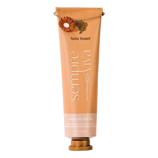 Creme Renovador para os Pés Feito Brasil Sempre Viva